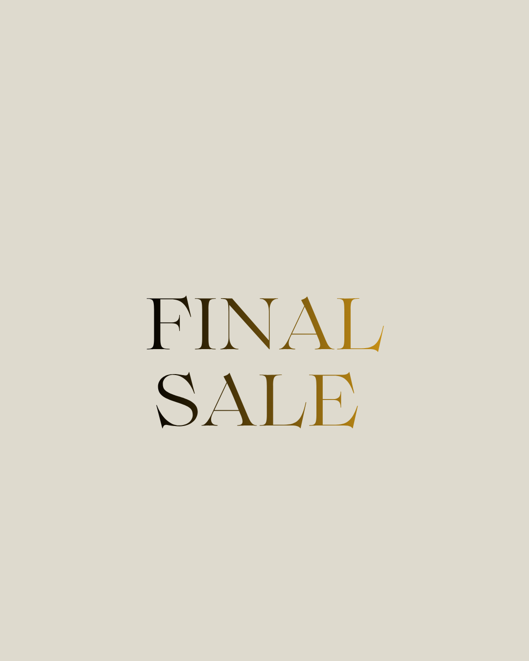 Final Sale