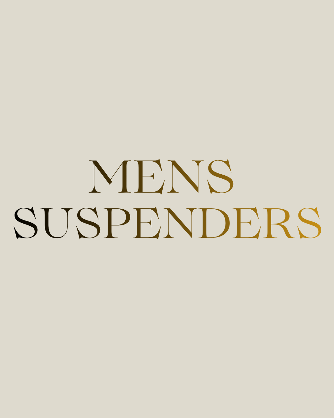 Men's Suspenders