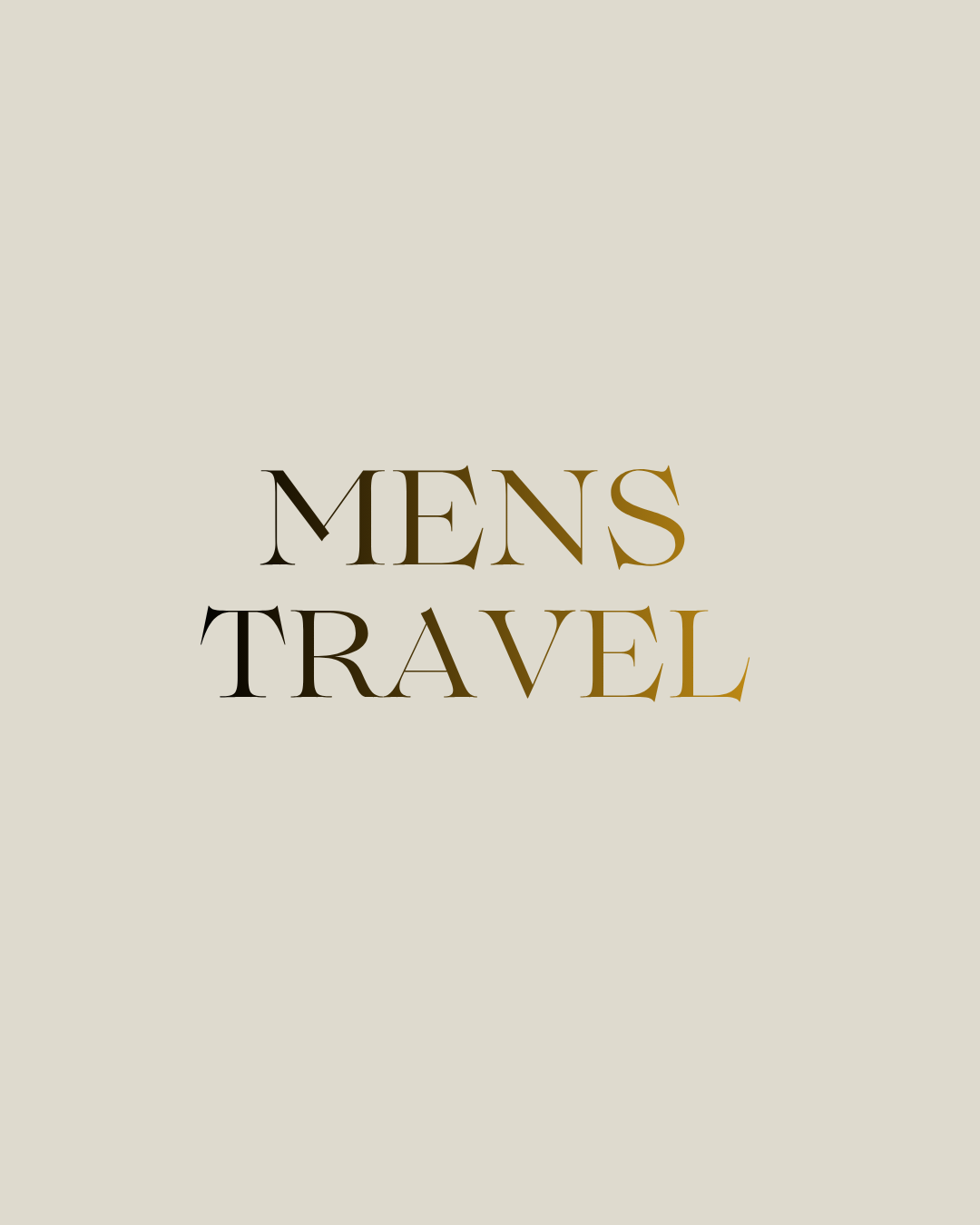 Men's Travel Essentials