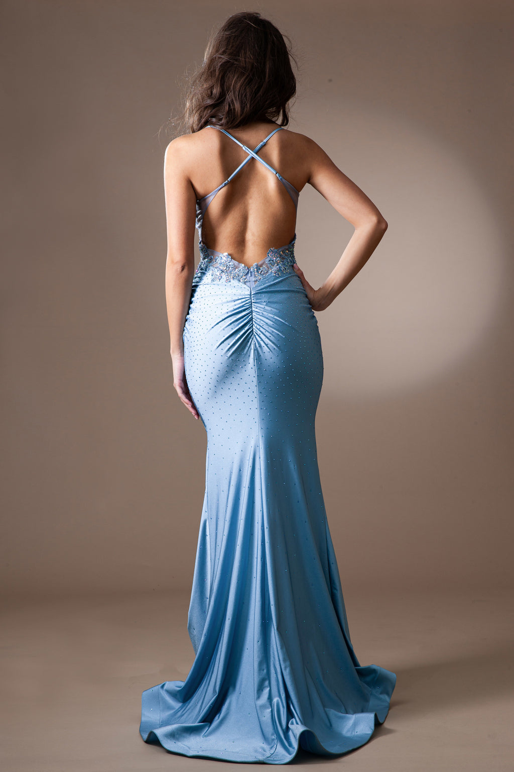 Amelia Long Dress with Lace