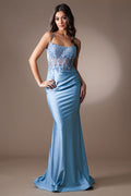 Amelia Long Dress with Lace