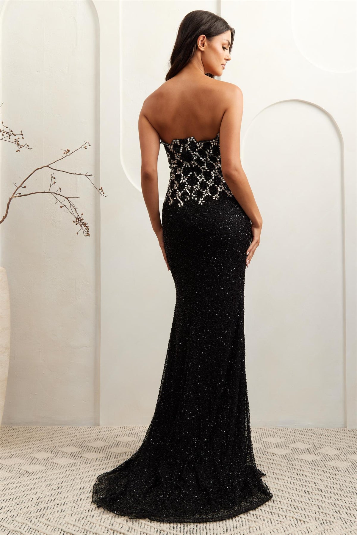 Amelia Long Black Dress