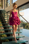 Juliet Short Fuchsia Dress