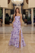 Q1777/Lilac Print / Size 8/ Nox