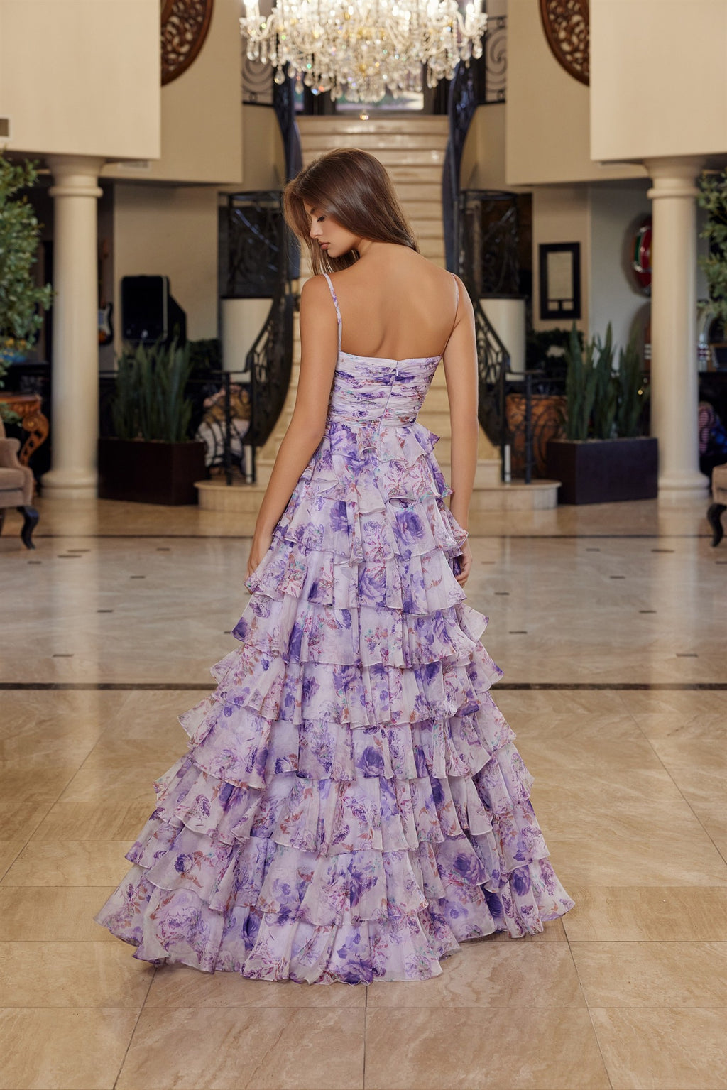 Q1777/Lilac Print / Size 8/ Nox