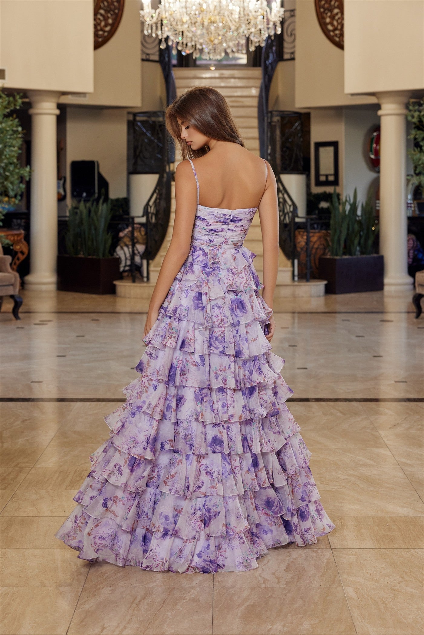 Q1777/Lilac Print / Size 8/ Nox
