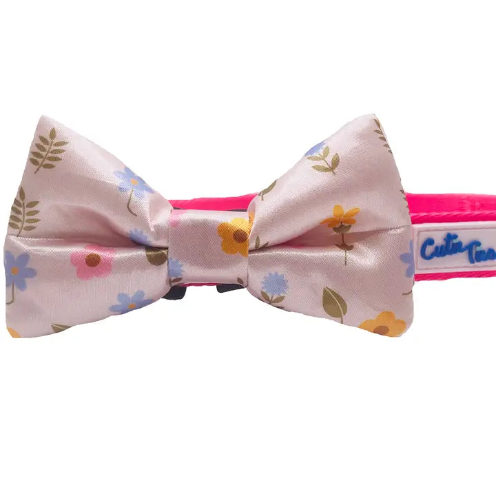 Modern Floral Dog Bow tie