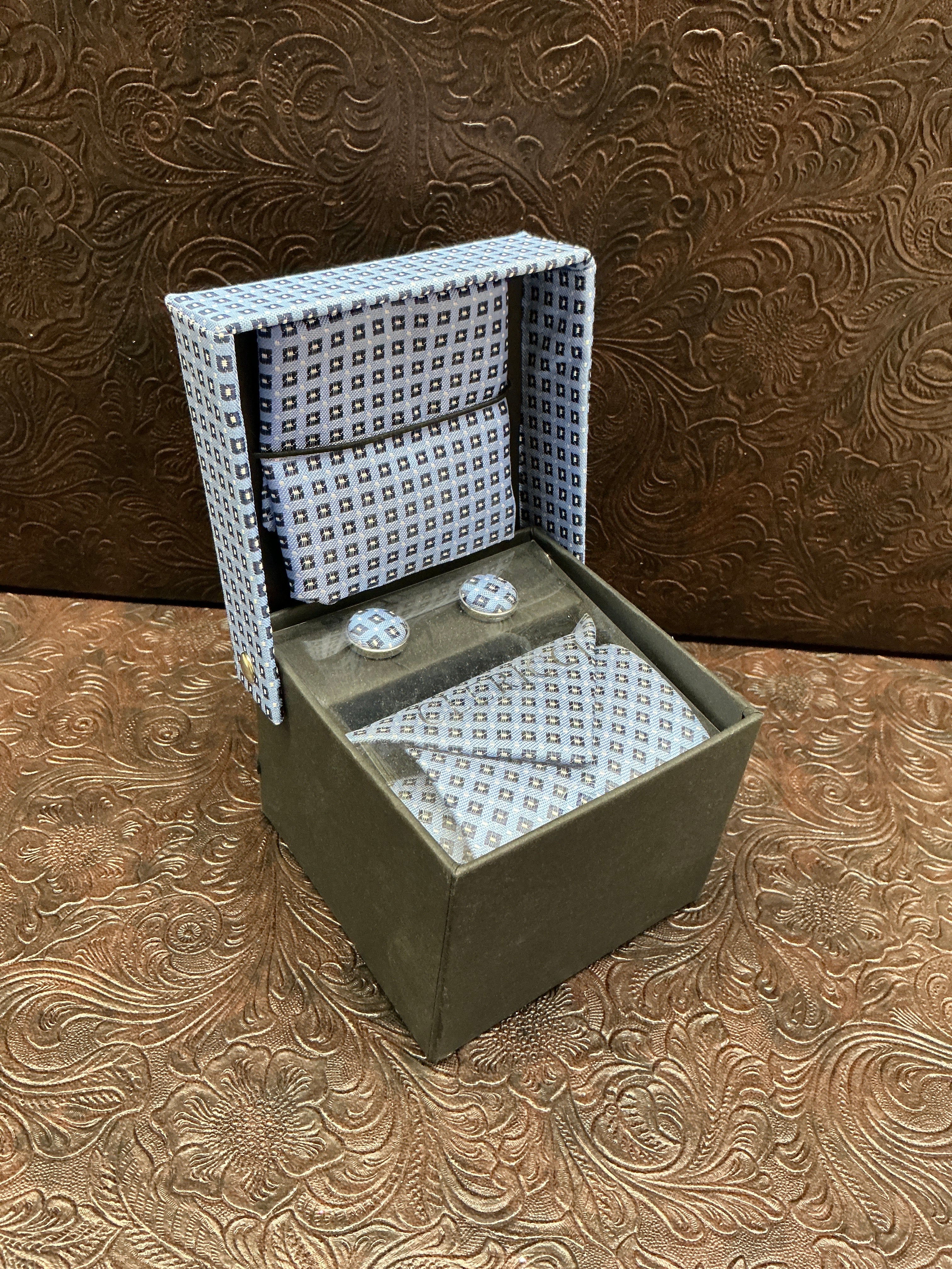 Light Blue Pattern Tie