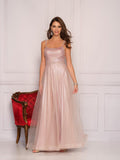 Dave & Johnny Long Pink Dress