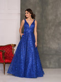 9045W / Royal Blue / Size 22 / Dave & Johnny