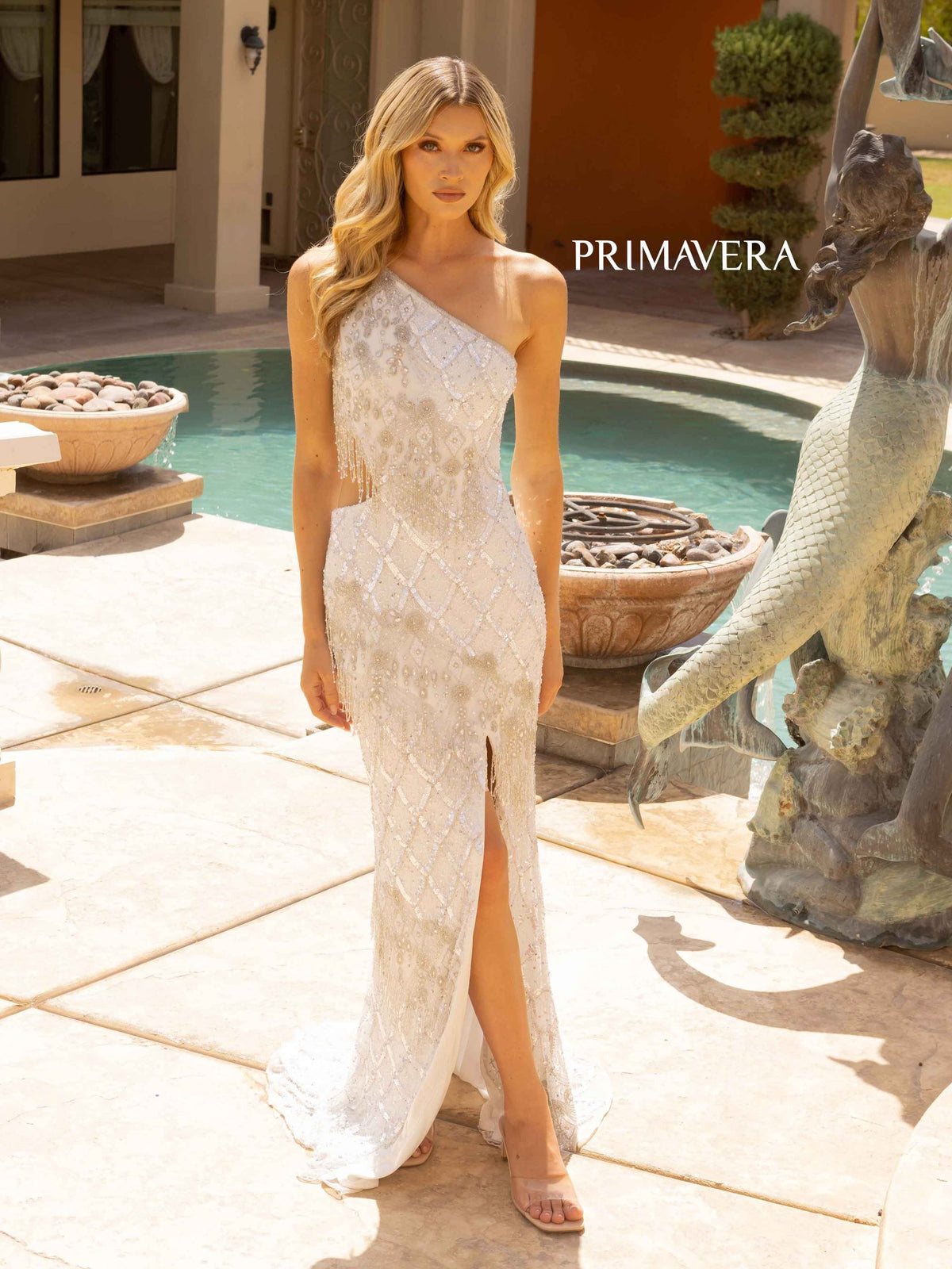 Primavera Long Ivory Dress