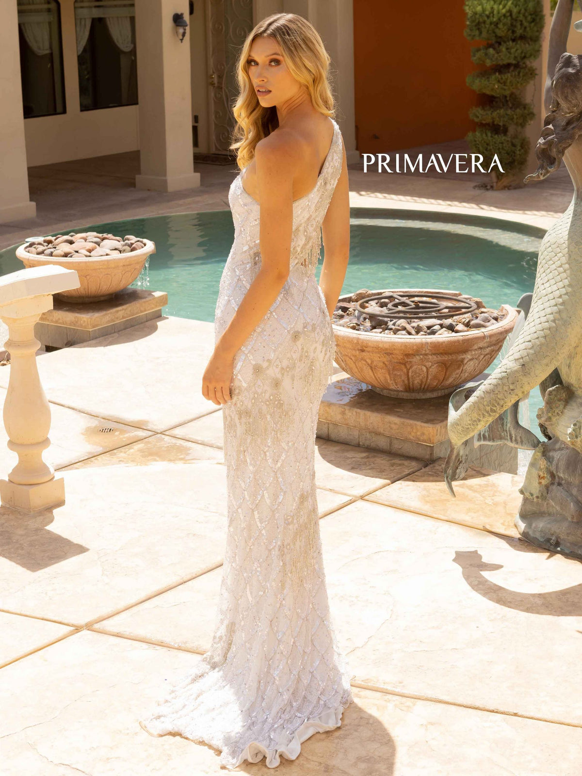 Primavera Long Ivory Dress