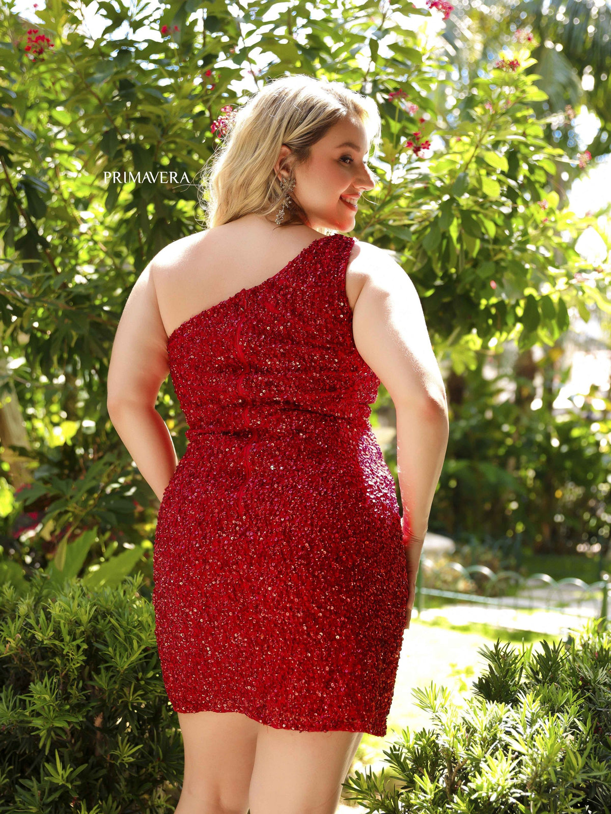 Primavera Short Red Dress