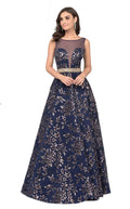 1456 / Navy & Gold / Size 4 / Cecilia