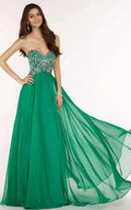 2866 /Emerald Green /Size 24 / Alyce