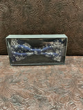 Navy Floral bow tie