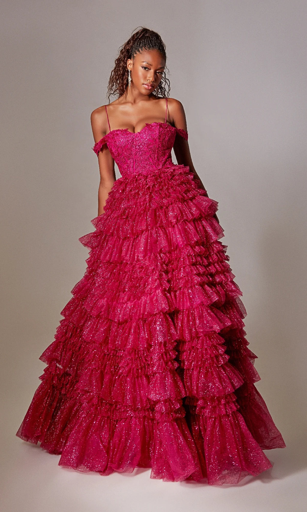 209 / Raspberry / Size 0 / Prom Shop Couture