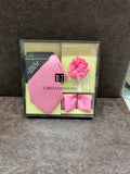 Pink Long Tie Set