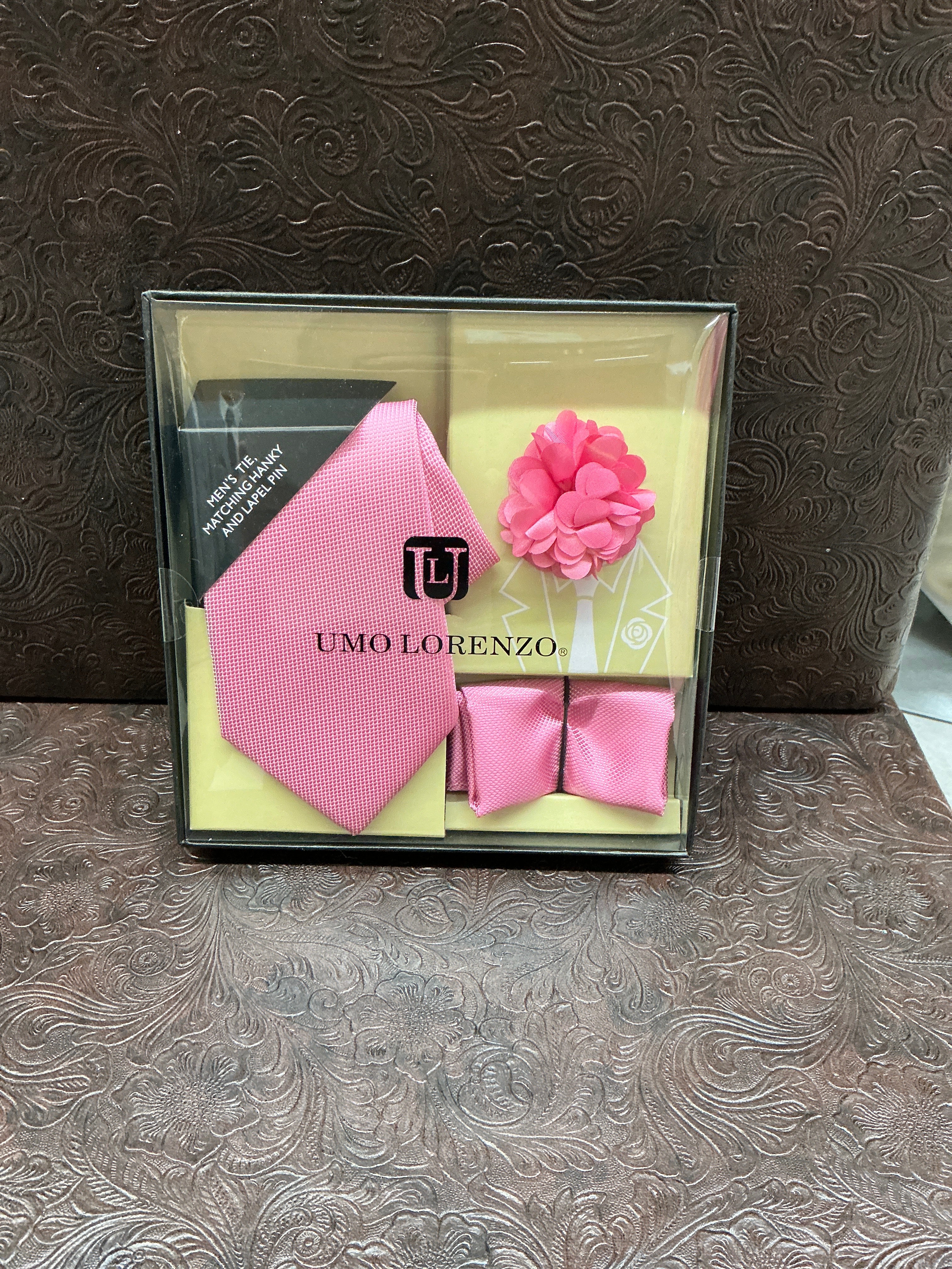Pink Long Tie Set