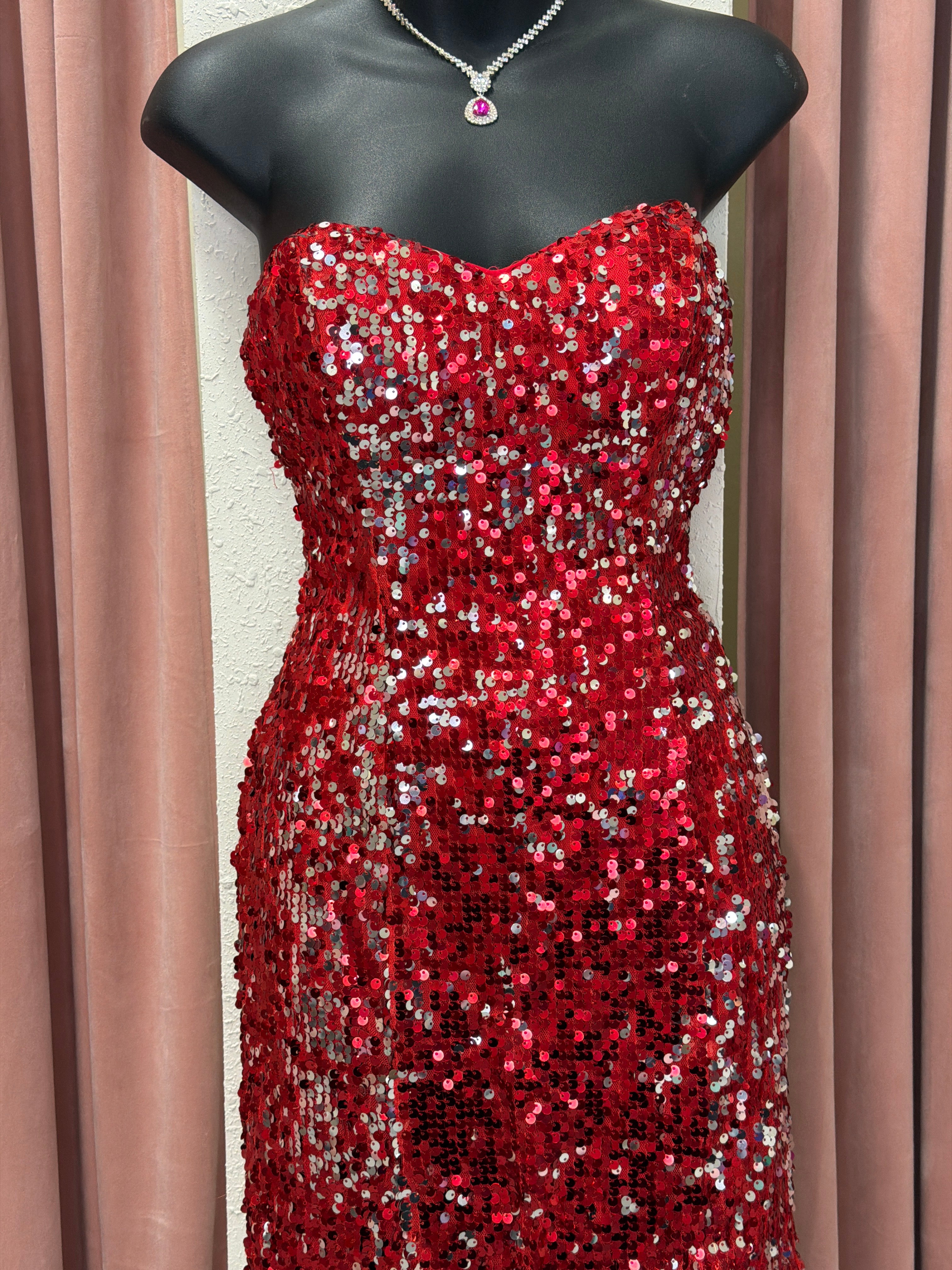 3534 / Red & Silver / 2 / Alyce