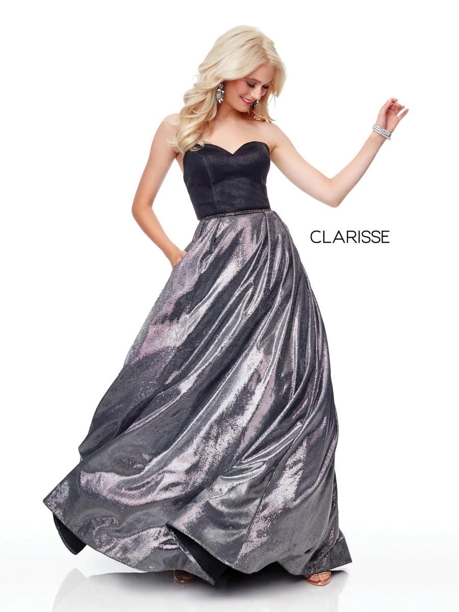 3710/ Black&Gunmetal/ Size 8/ Clarisse