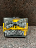 Black-Silver Pattern Bow tie