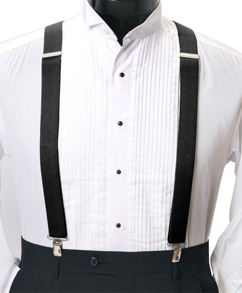Black clip suspenders/CSB4601