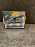 Purple-Plaid Print bow tie
