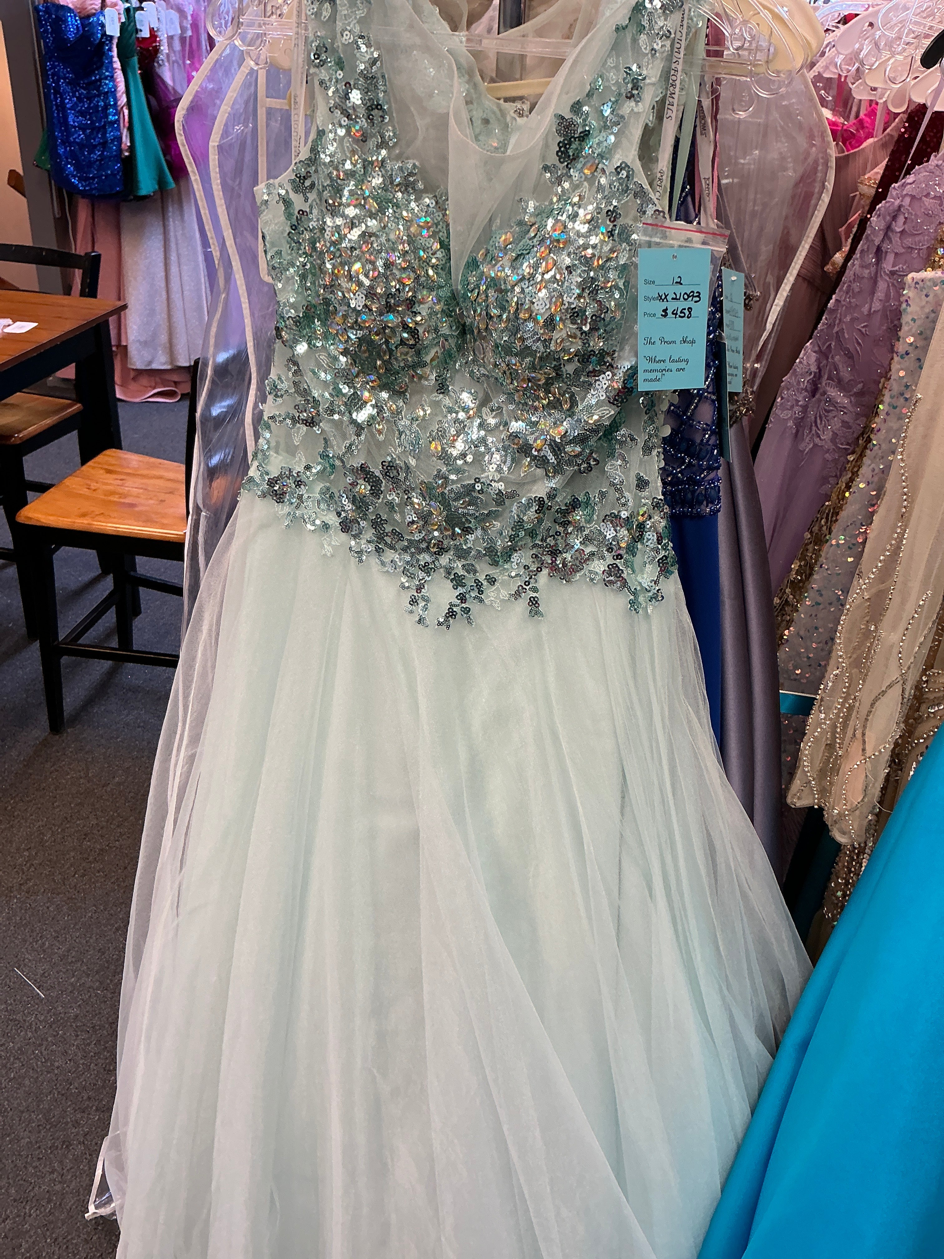 39012/Aqua/12/Precious Formals