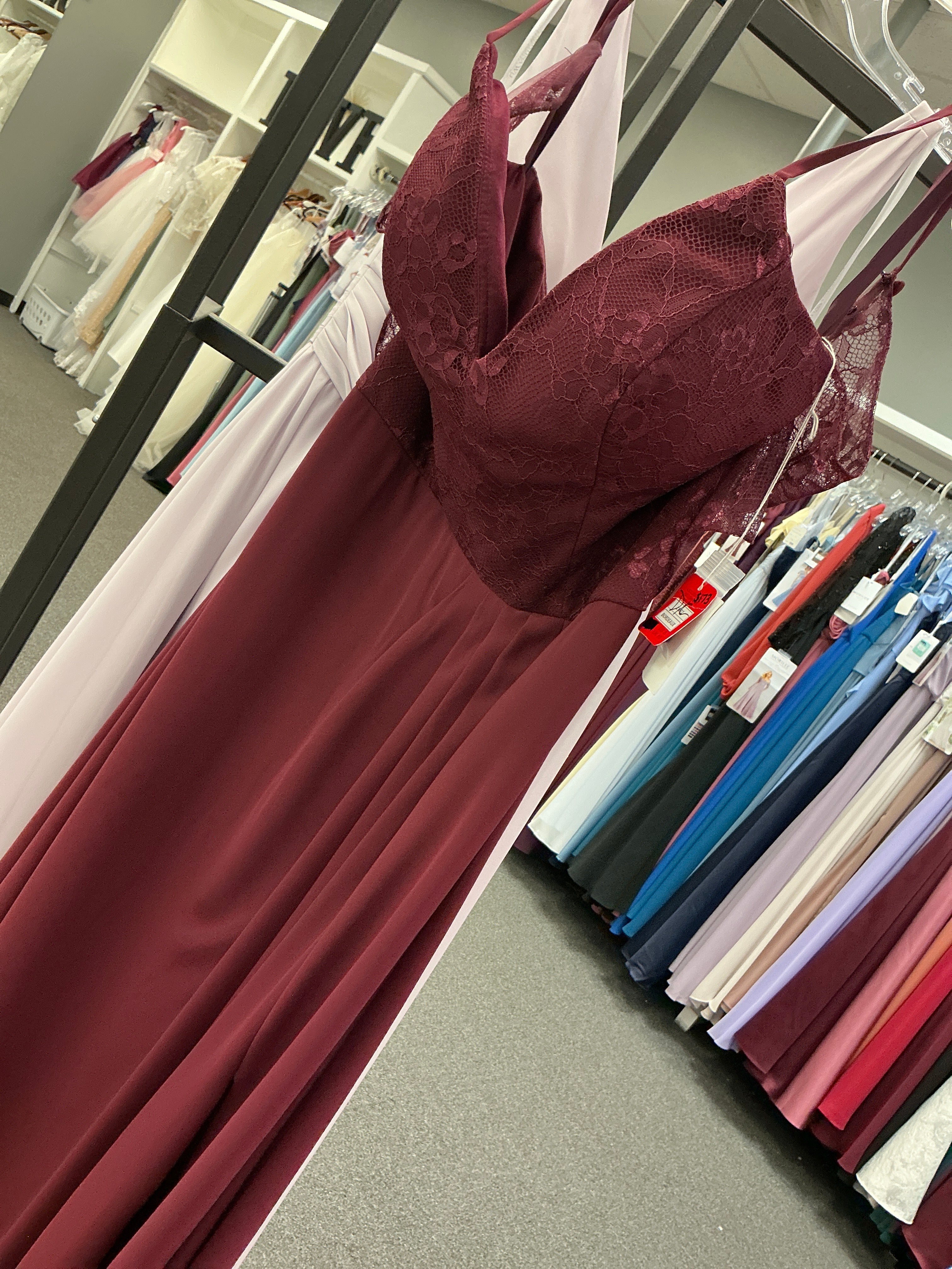 22612/ Burgundy/ Size 8/ Morilee