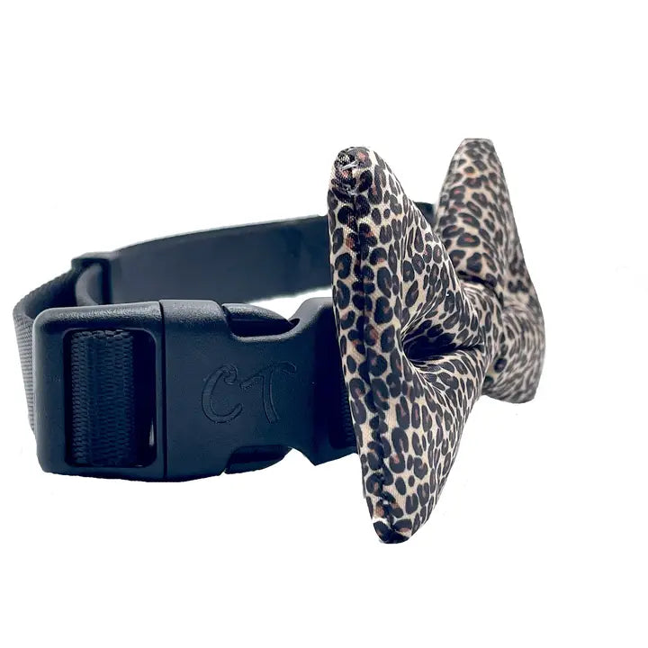 Cheetah Print Dog Bow tie