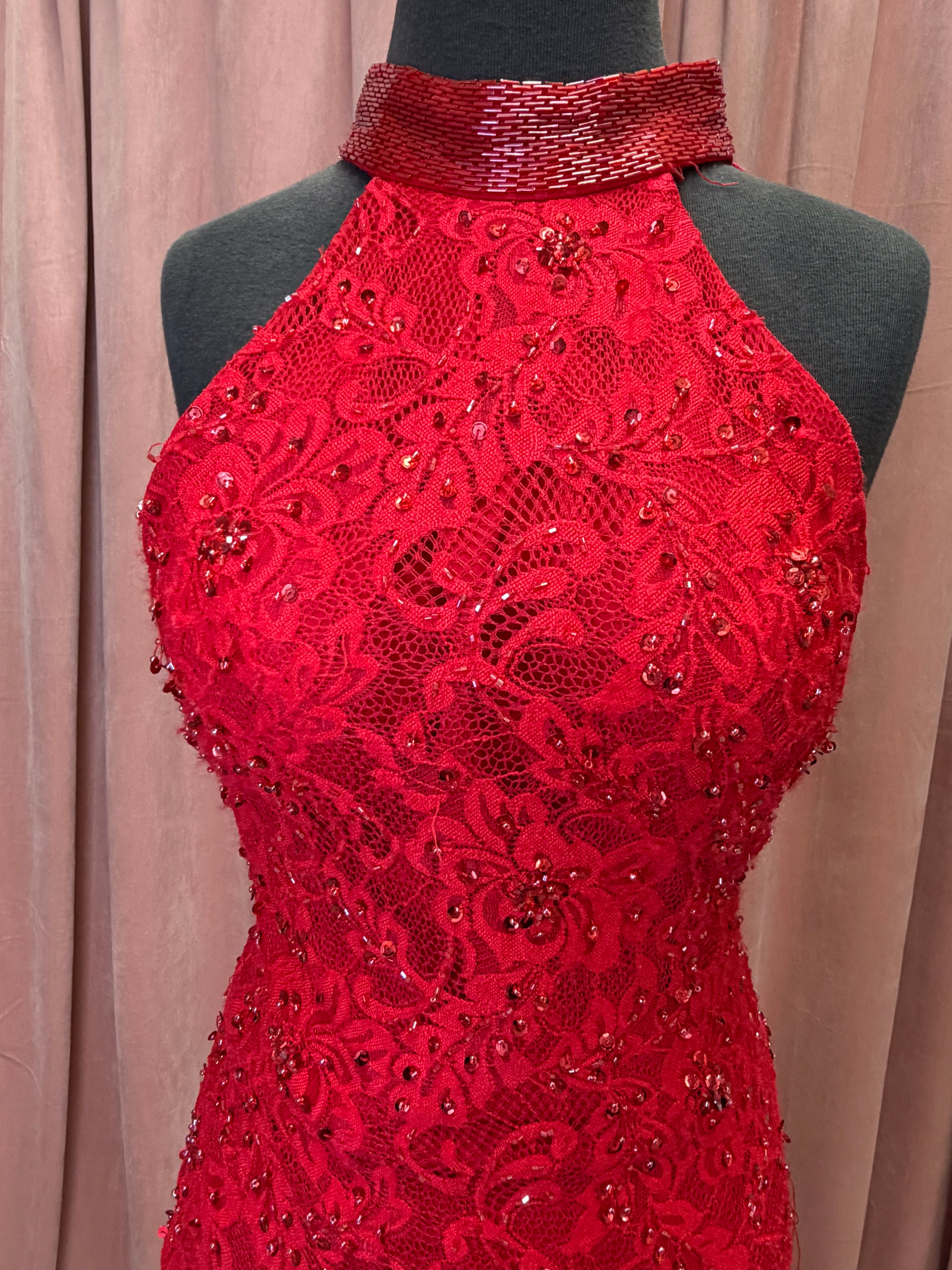 6067a / Red / Size 4 / Rachel Allan