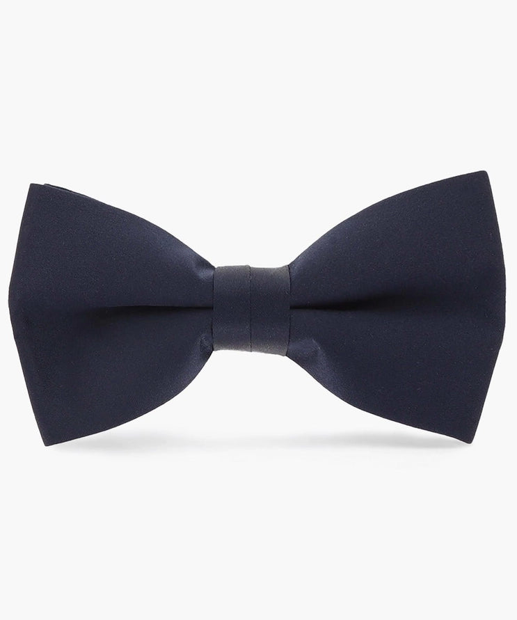 Satin Navy Bow Tie
