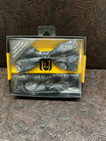 Black paisley print bow tie