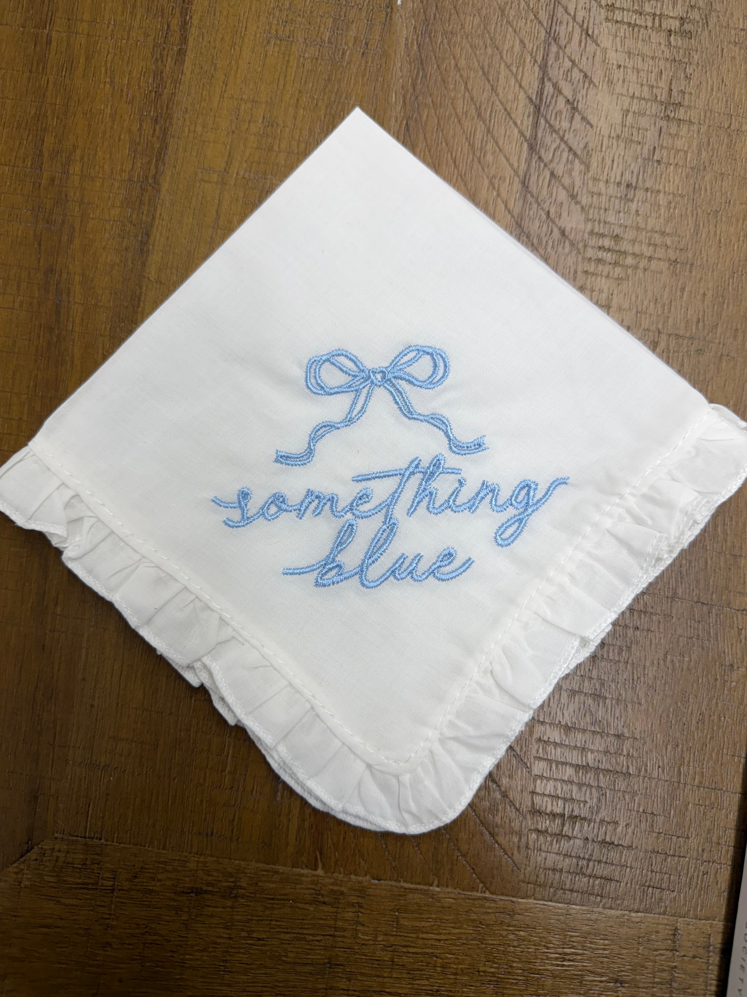 Something Blue handkerchief
