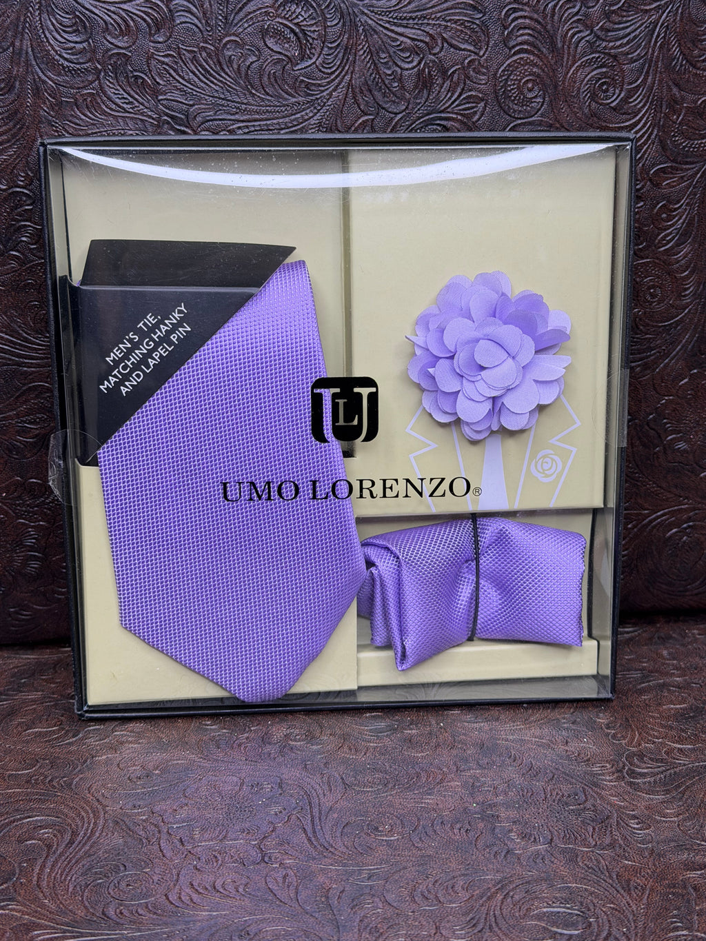 Purple Long Tie Set