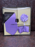 Purple Long Tie Set