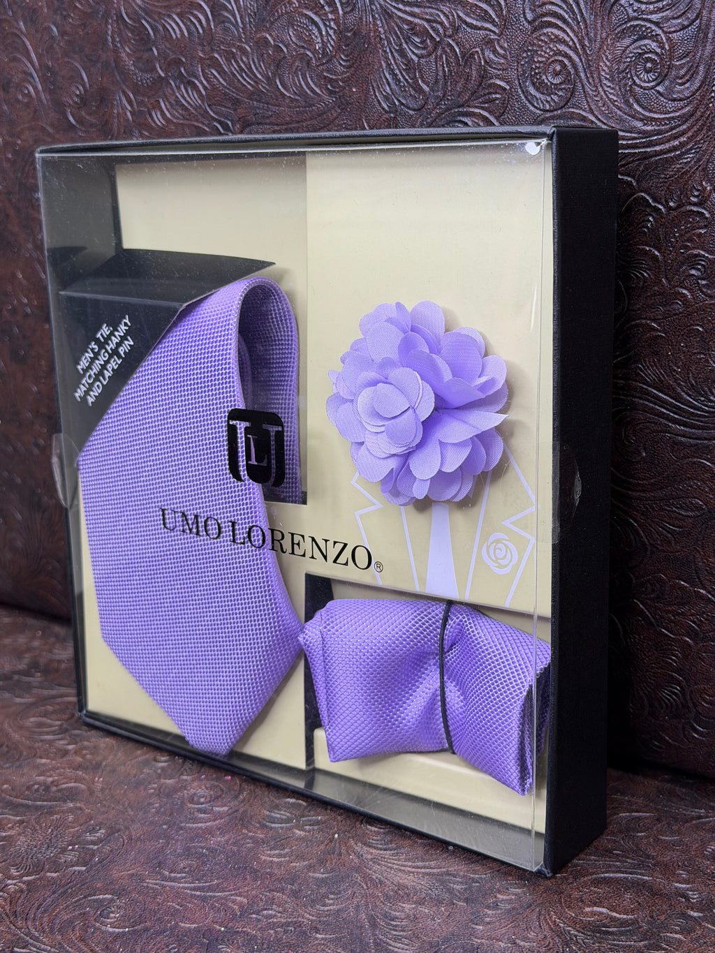 Purple Long Tie Set