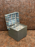 Blue and Silver Pattern Tie