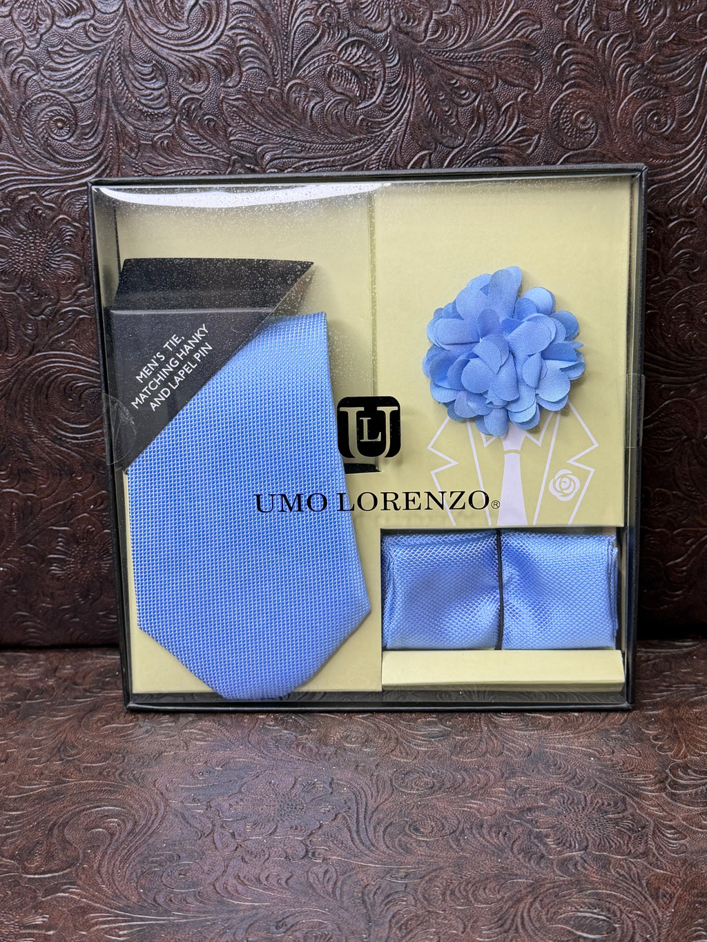 Blue Long Tie Set