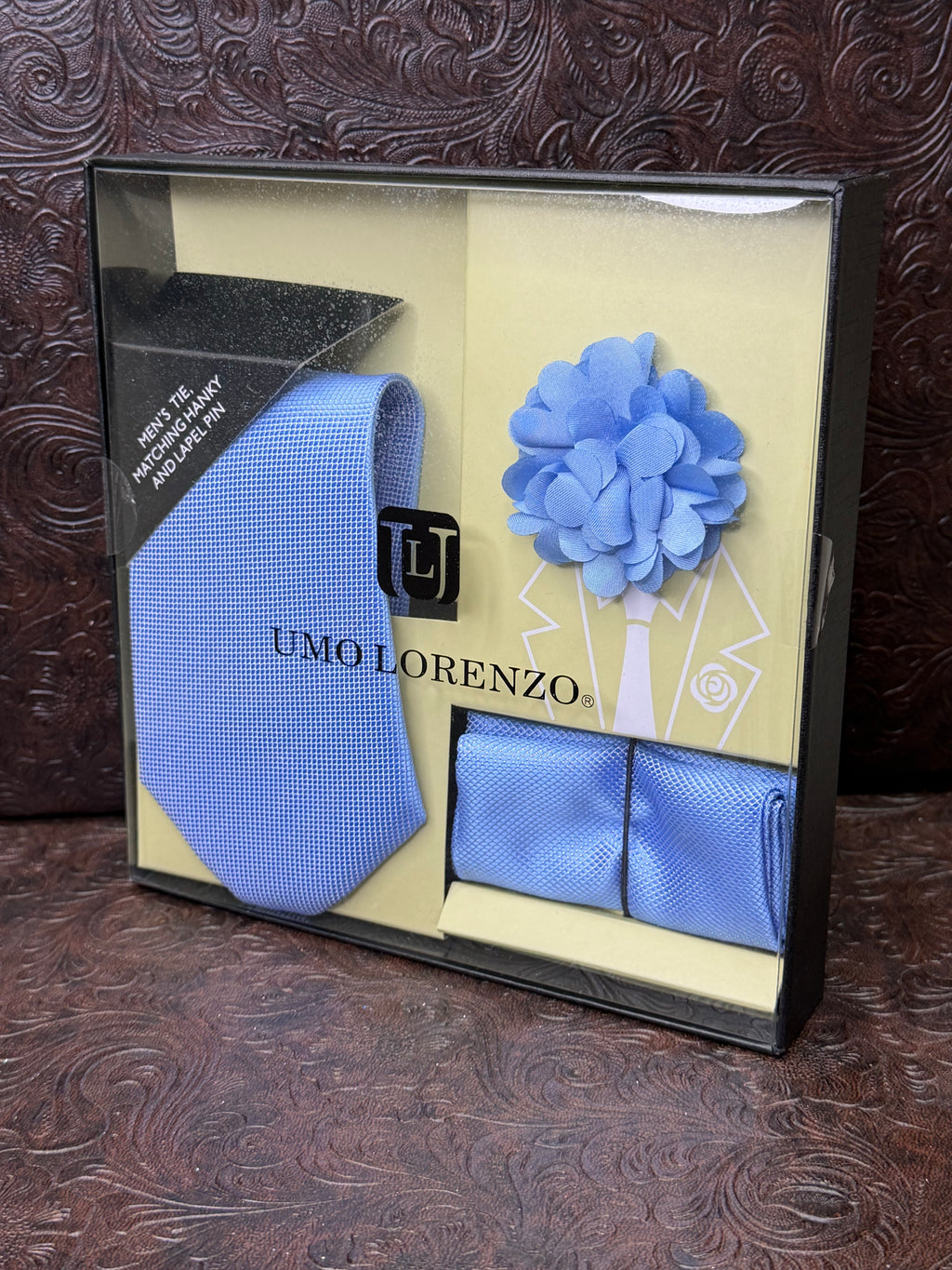 Blue Long Tie Set