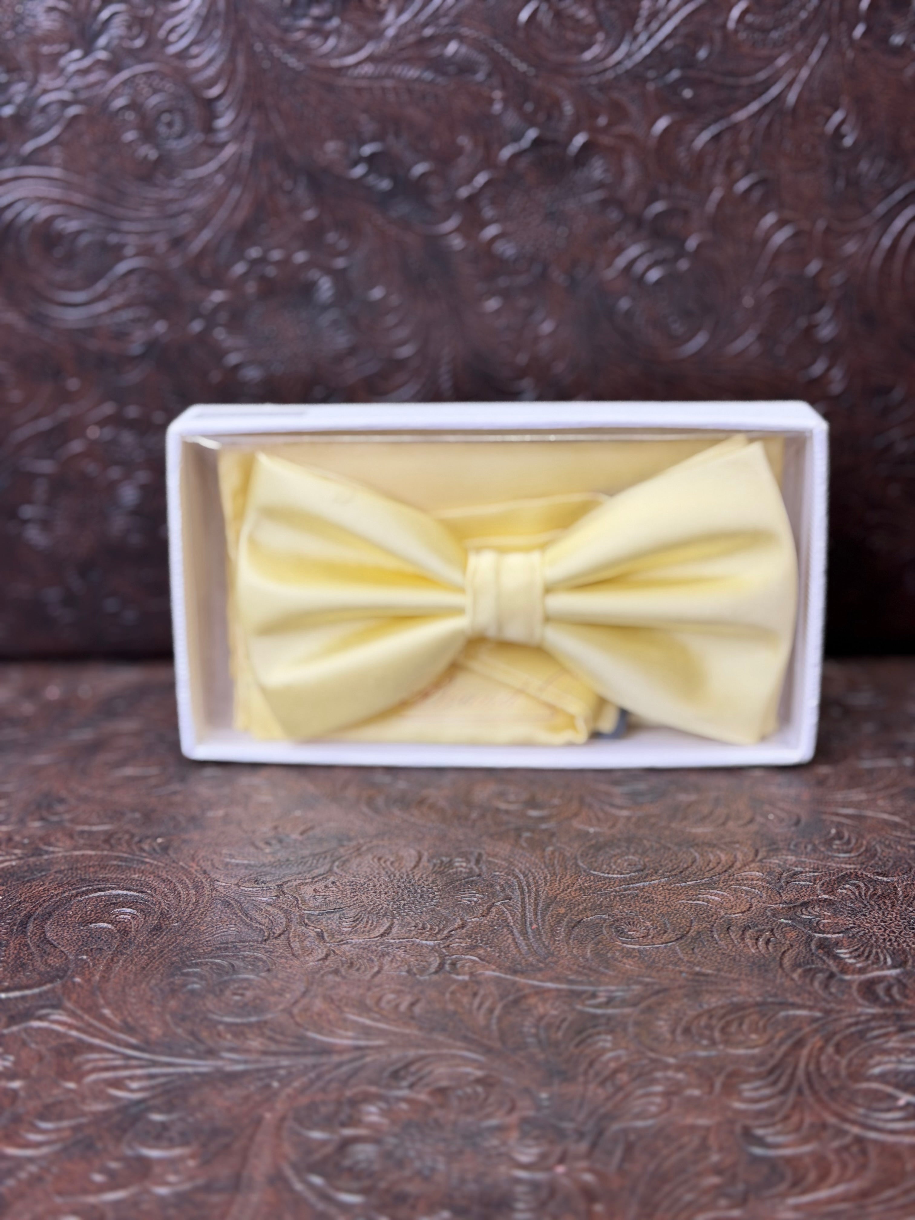 Butter Yellow Bow Tie