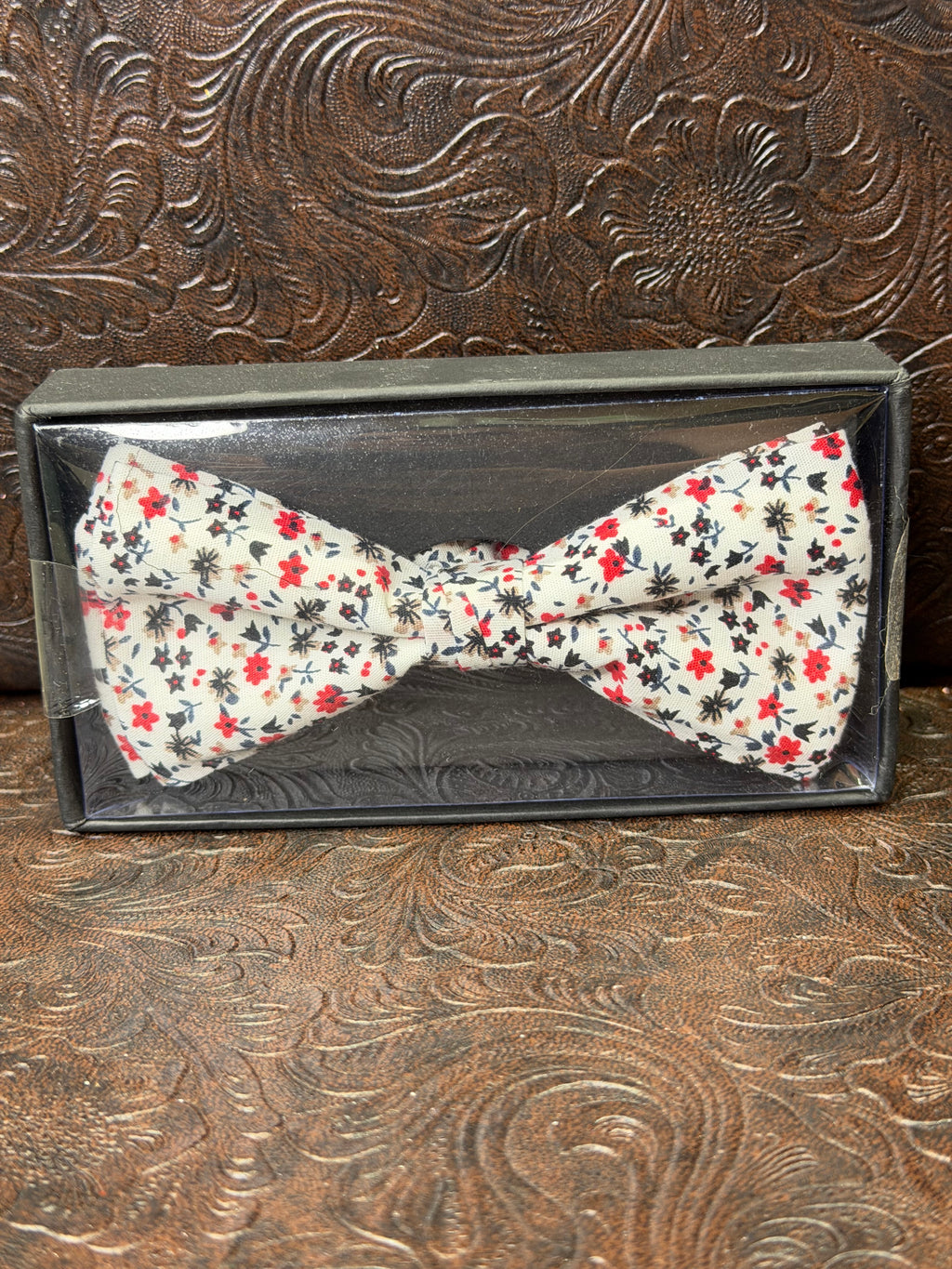 Floral Print Bow Tie