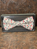 Floral Print Bow Tie