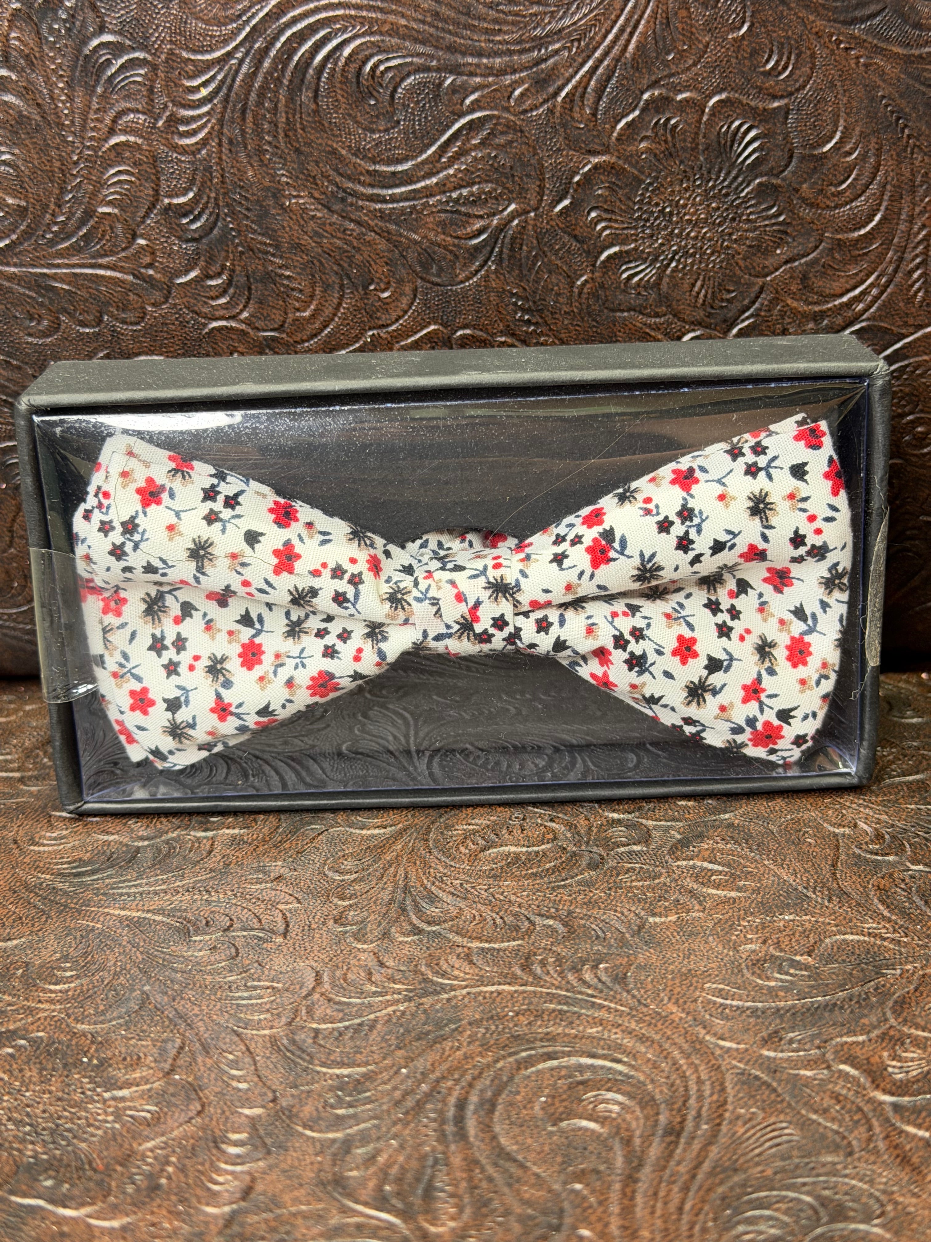 Floral Print Bow Tie
