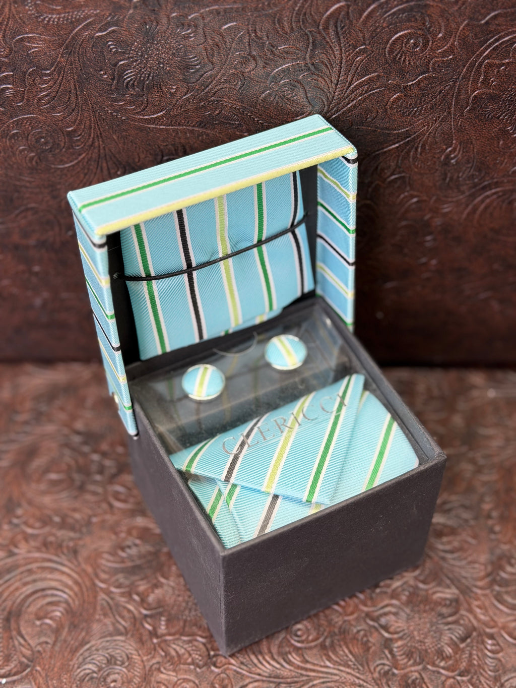 Light Blue Windsor Tie Set