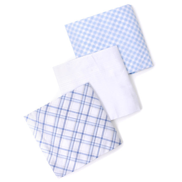 Blue Handkerchief Set