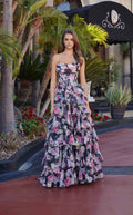 Q1779 / Black Print / Size 0/ Nox