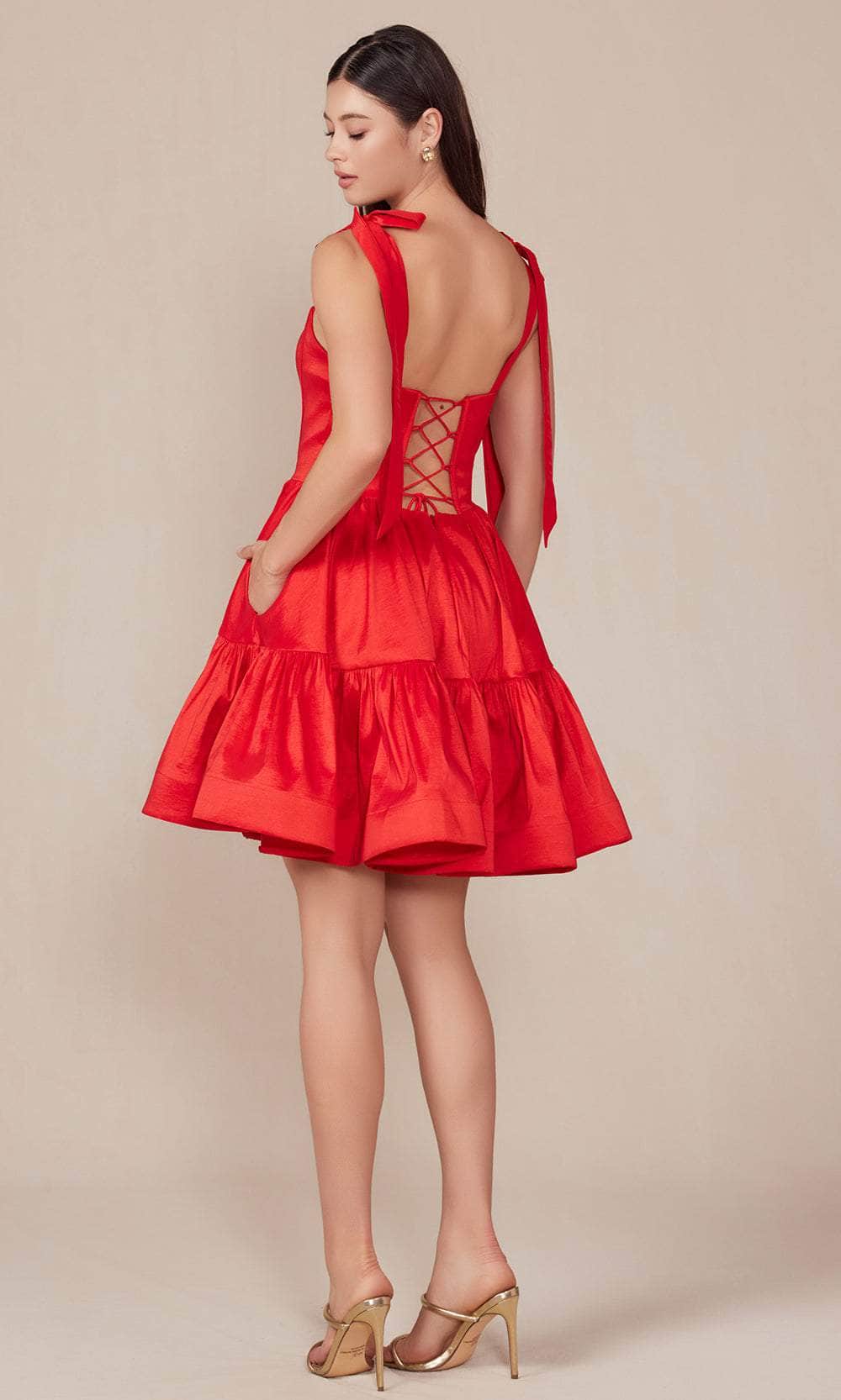 NOX Shortt Bow Strap Dress