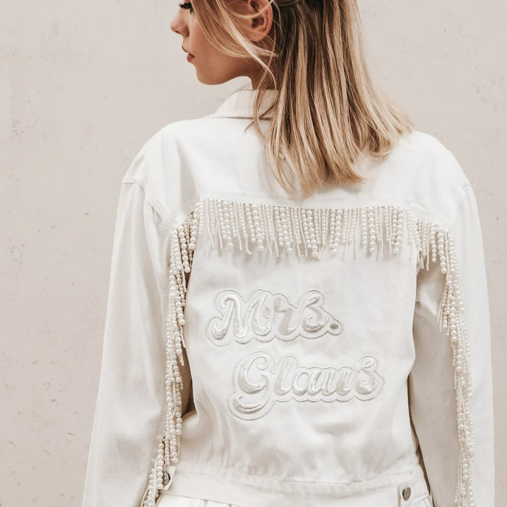 Pearl Fringe Denim Jacket